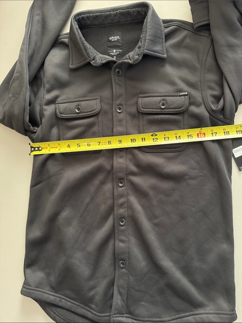 Union Lightweight Charcoal Shirt Jacket - Men's - Picture 5 of 6